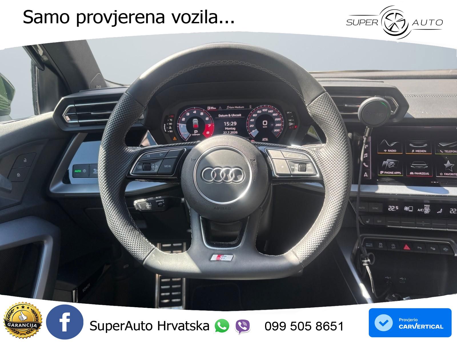 Audi S3 2.0 TFSI (333 KS) quattro S tronic LED+GR SJED+ACC