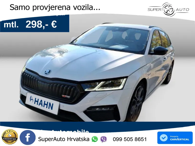 Škoda Octavia Combi RS 2.0 TDI (200 KS) DSG LED+GR SJED+ACC