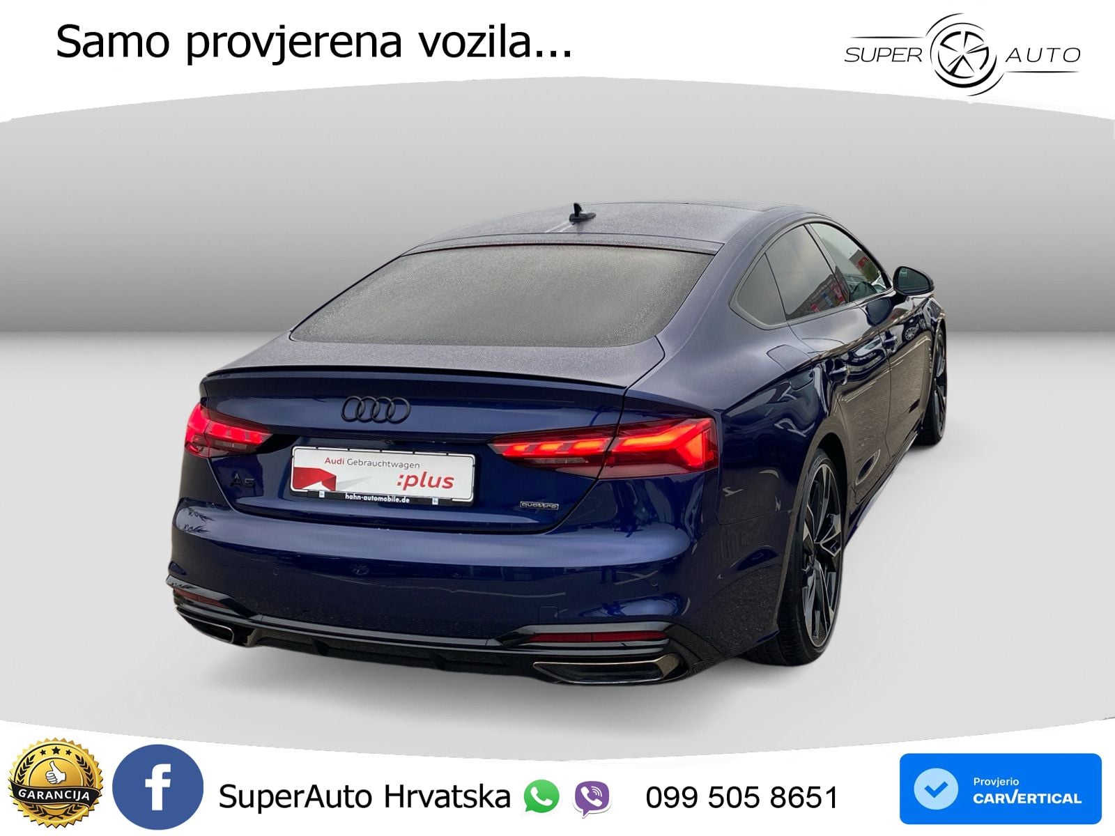 Audi A5 Sportback 40 TDI (204 KS) quattro S tronic S line MATRIX+GR SJED+KAM