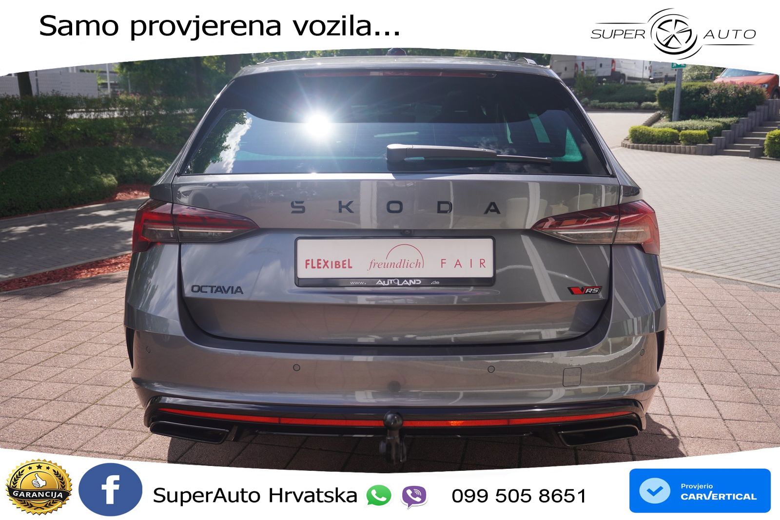 Škoda Octavia Combi RS 2.0 TSI (265 KS) DSG LED+GR SJED+ACC