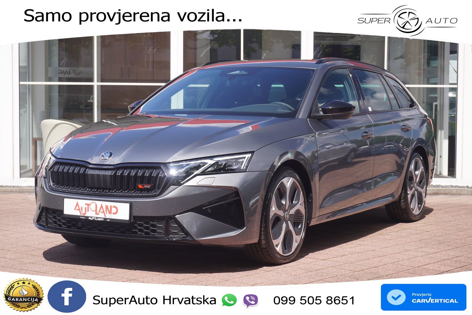 Škoda Octavia Combi RS 2.0 TSI (265 KS) DSG LED+GR SJED+ACC