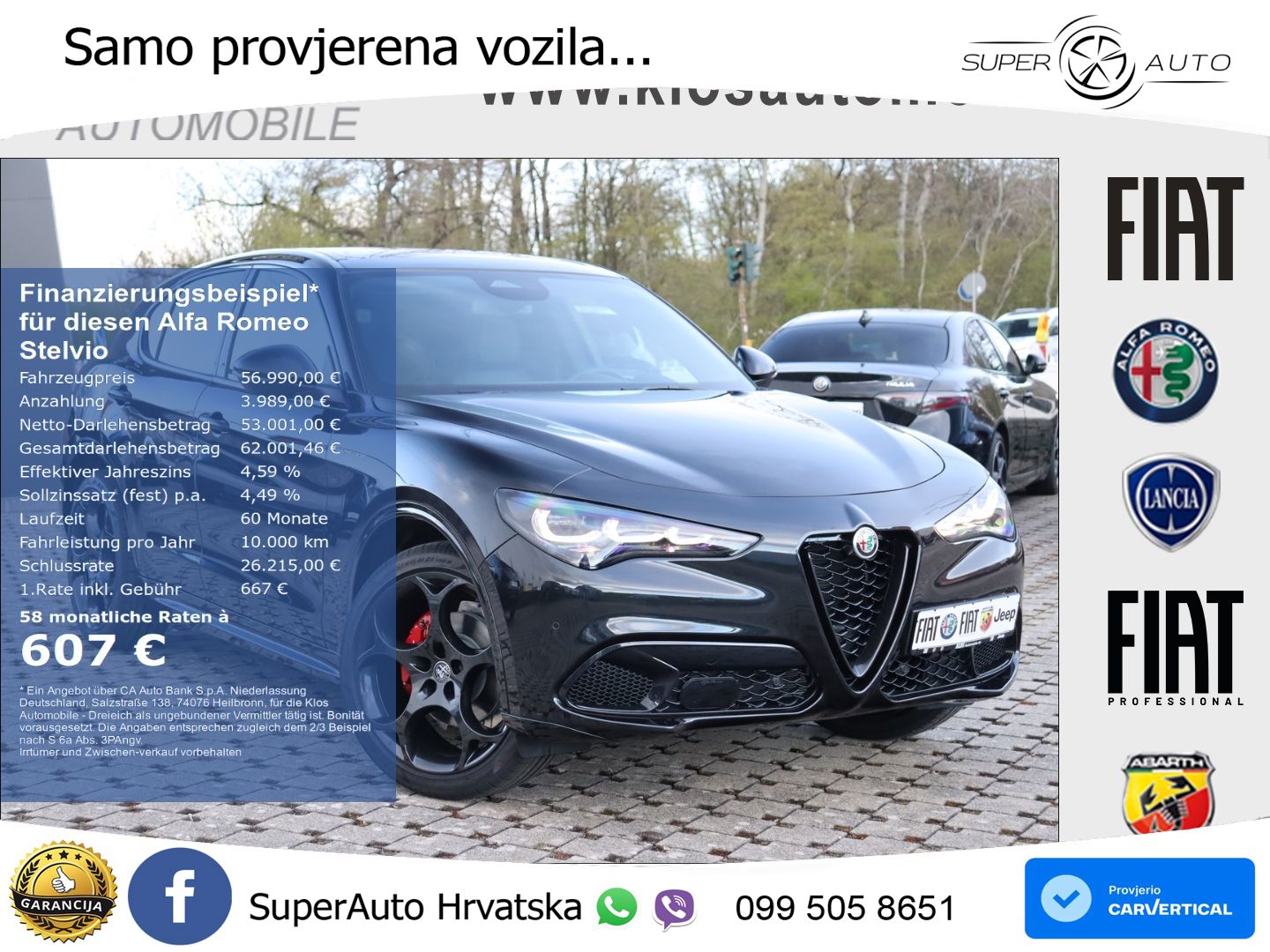 Alfa Romeo Stelvio 2.2 MultiJet II (210 KS) Q4 Automatic LED+GR SJED+ACC