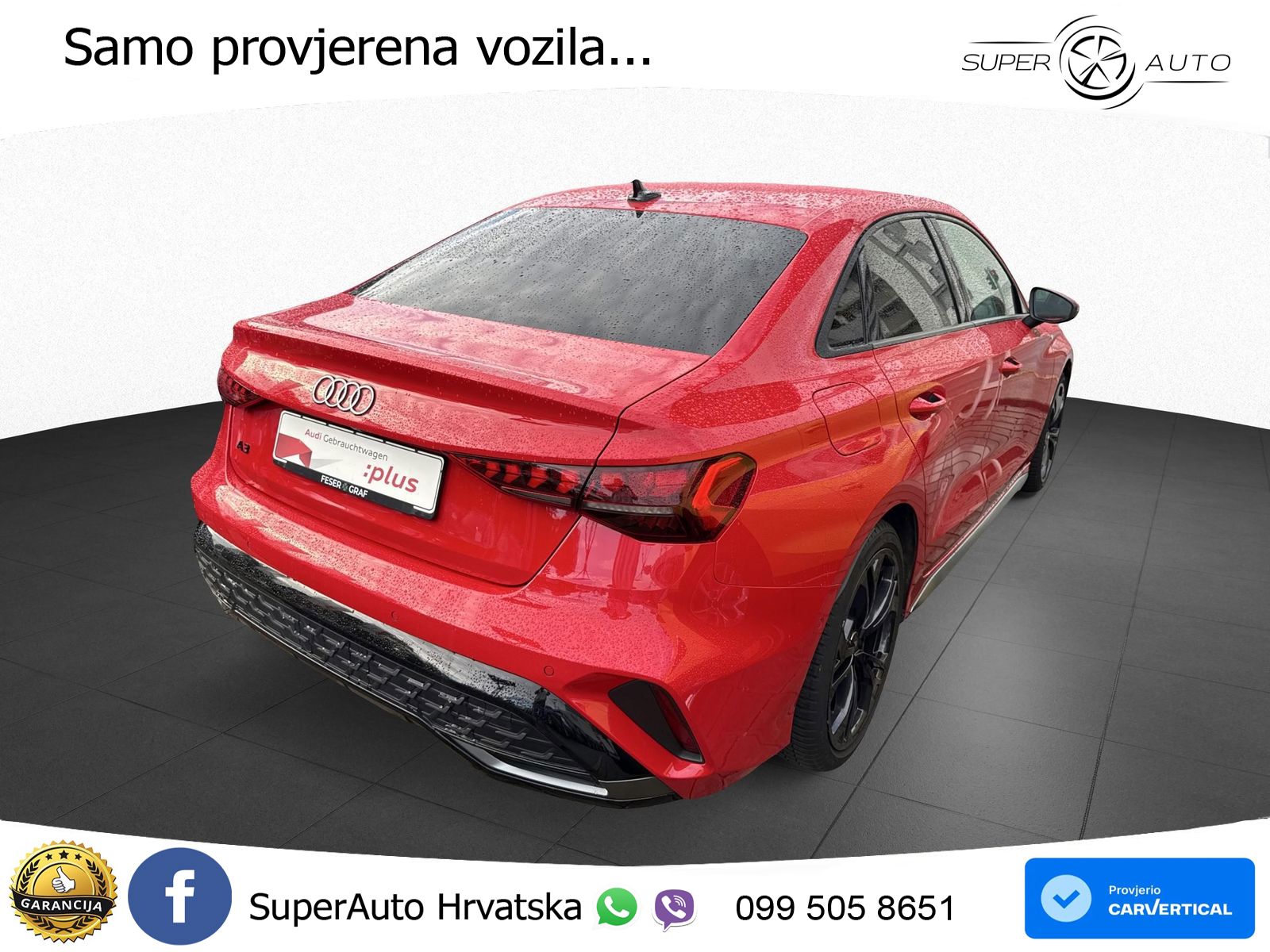 Audi A3 Limuzina 35 TFSI (150 KS) S tronic 2x S line LED+GR SJED+ACC