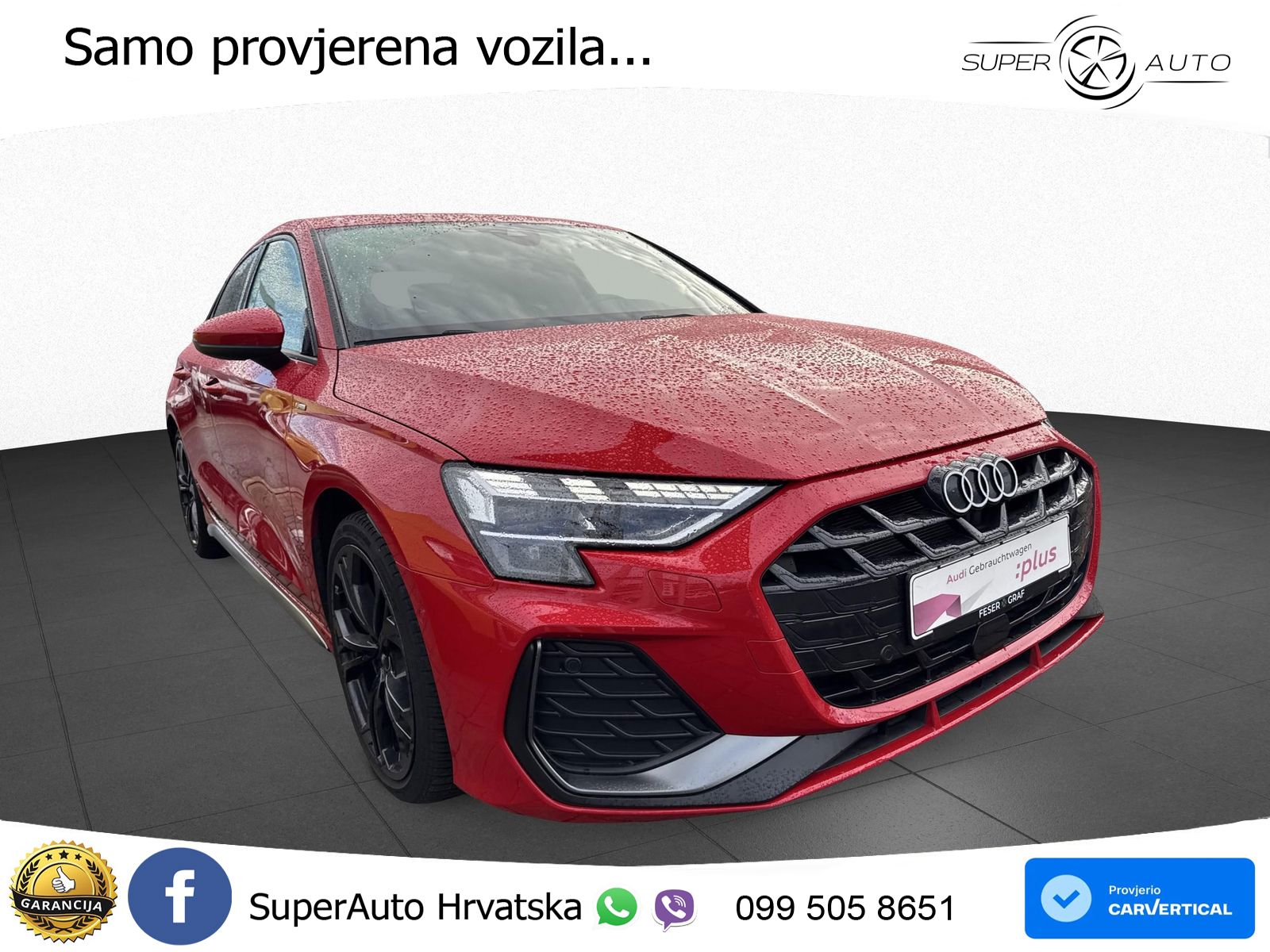 Audi A3 Limuzina 35 TFSI (150 KS) S tronic 2x S line LED+GR SJED+ACC