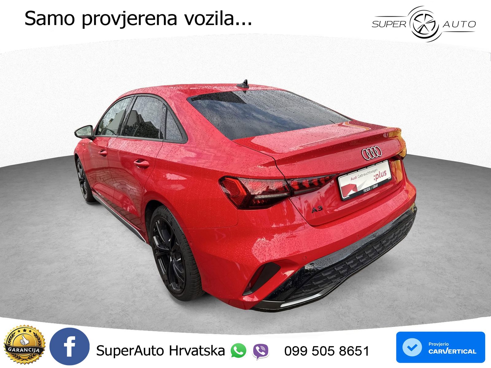 Audi A3 Limuzina 35 TFSI (150 KS) S tronic 2x S line LED+GR SJED+ACC