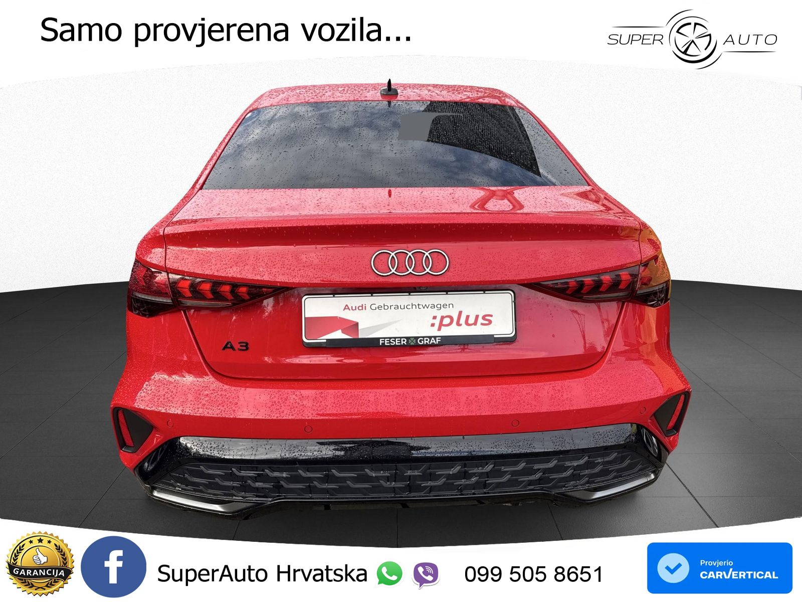 Audi A3 Limuzina 35 TFSI (150 KS) S tronic 2x S line LED+GR SJED+ACC