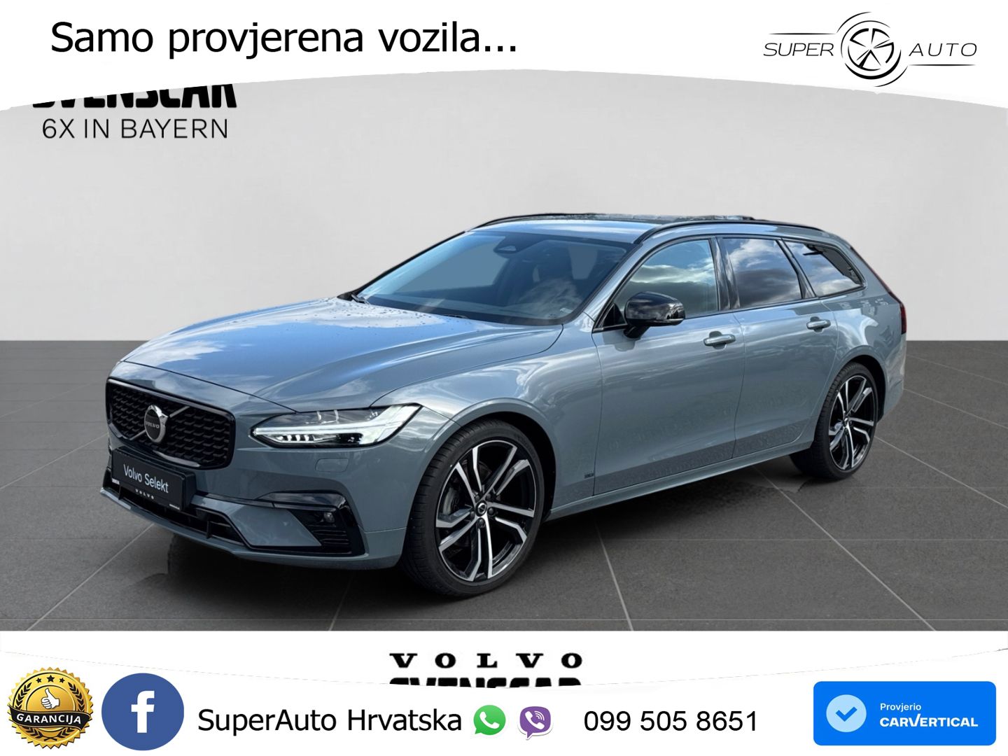 Volvo V90 2.0 B4 Diesel Geartronic LED+GR SJED+ACC