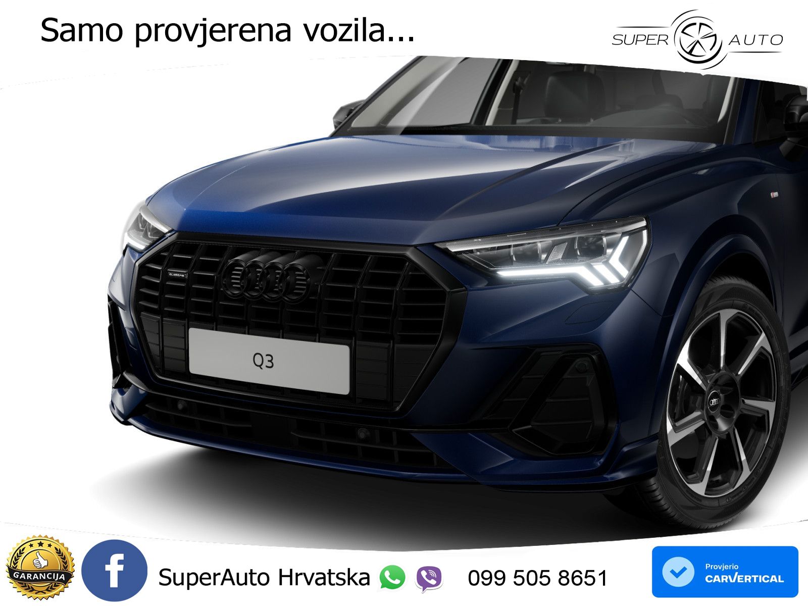 Audi Q3 45 TFSI (245 KS) quattro S tronic S line MATRIX+GR SJED+KAM