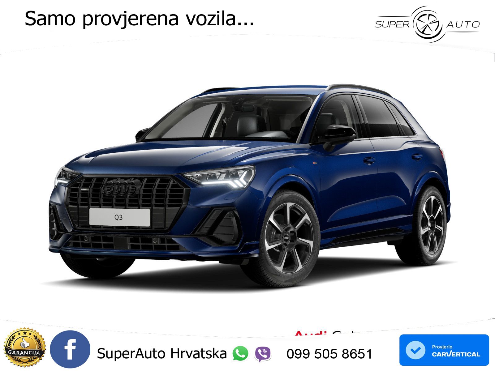 Audi Q3 45 TFSI (245 KS) quattro S tronic S line MATRIX+GR SJED+KAM