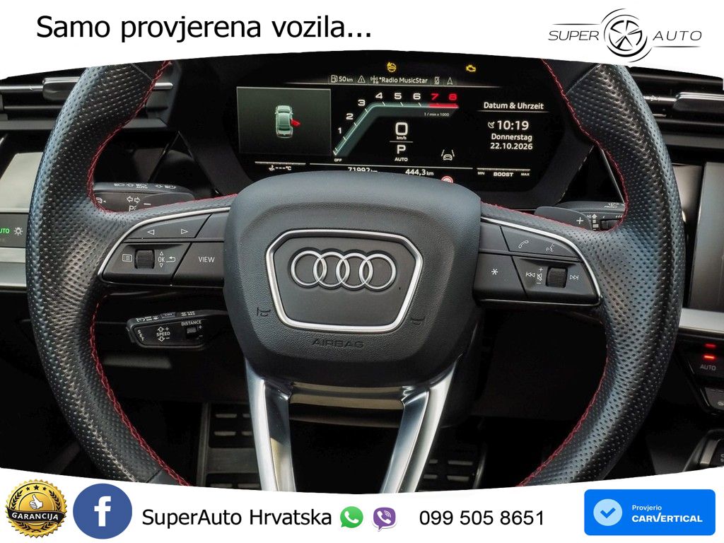 Audi S3 Limuzina 2.0 TFSI (310 KS) quattro S tronic MATRIX+GR SJED+KAM