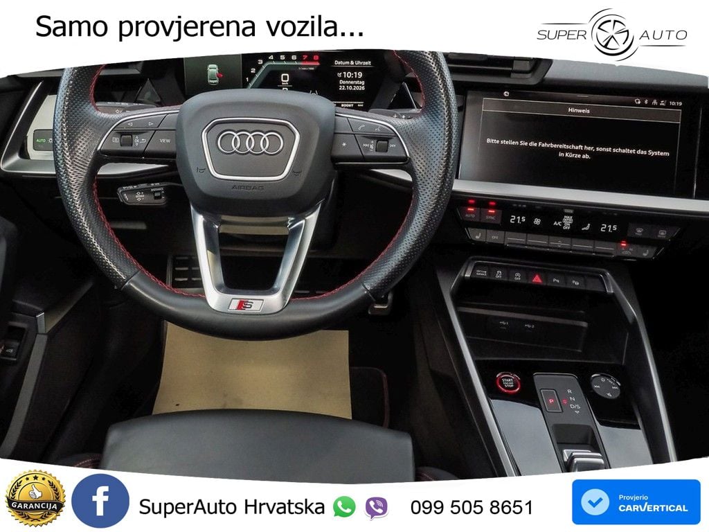 Audi S3 Limuzina 2.0 TFSI (310 KS) quattro S tronic MATRIX+GR SJED+KAM