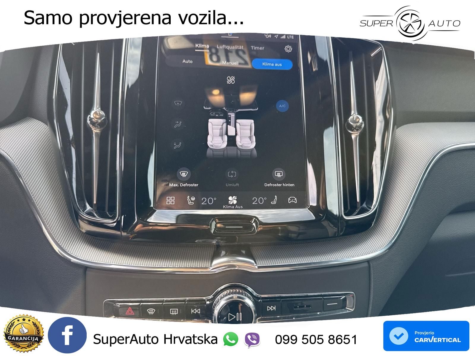 Volvo XC60 B5 Benzin AWD Geartronic ZRAČNI+ACC+4xGR SJED+KAM