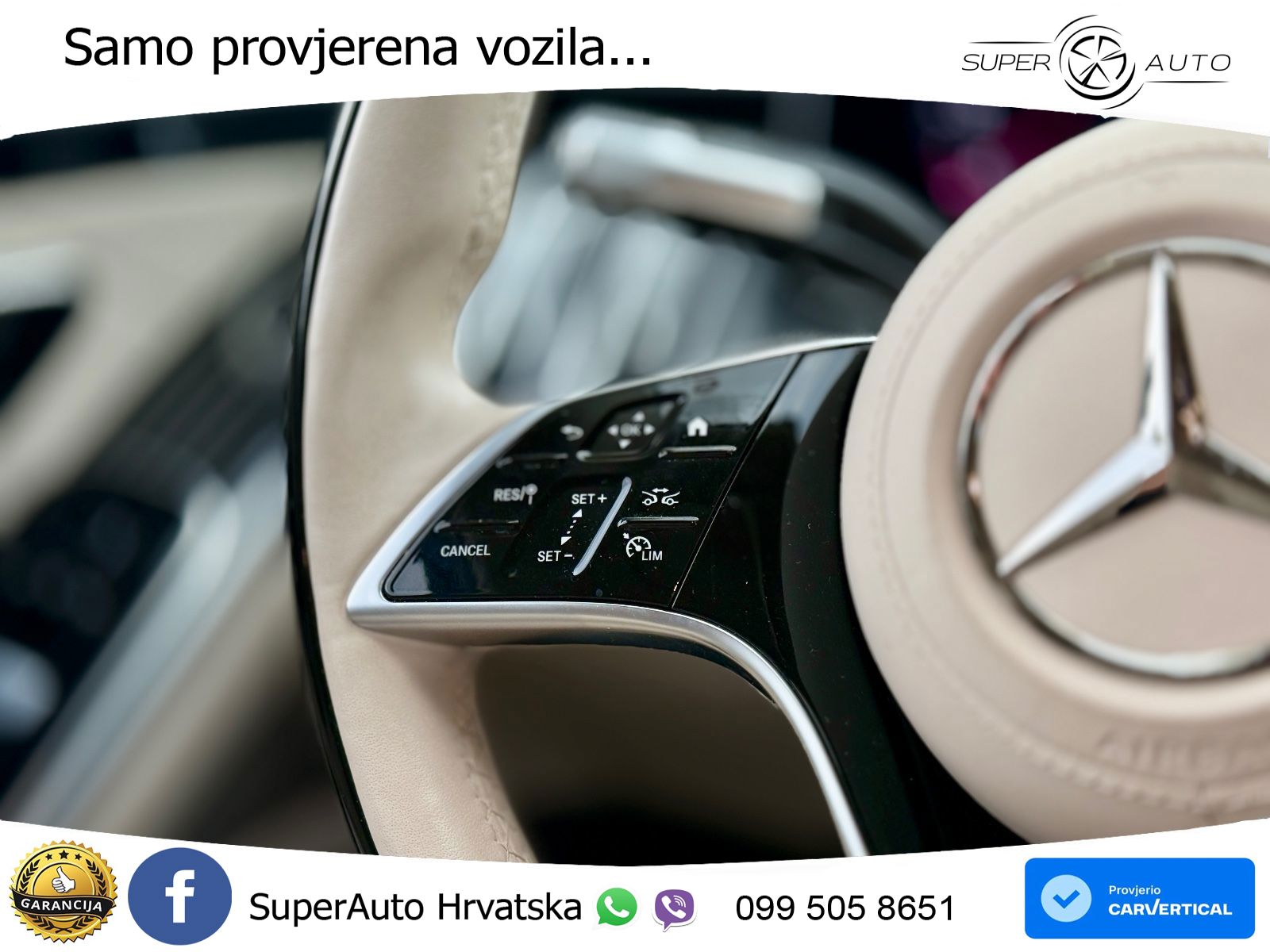 Mercedes S 580 V8 (503 KS) EQ Boost 4MATIC 9G-TRONIC AMG ZRAČNI+ACC+GR SJED+KAM