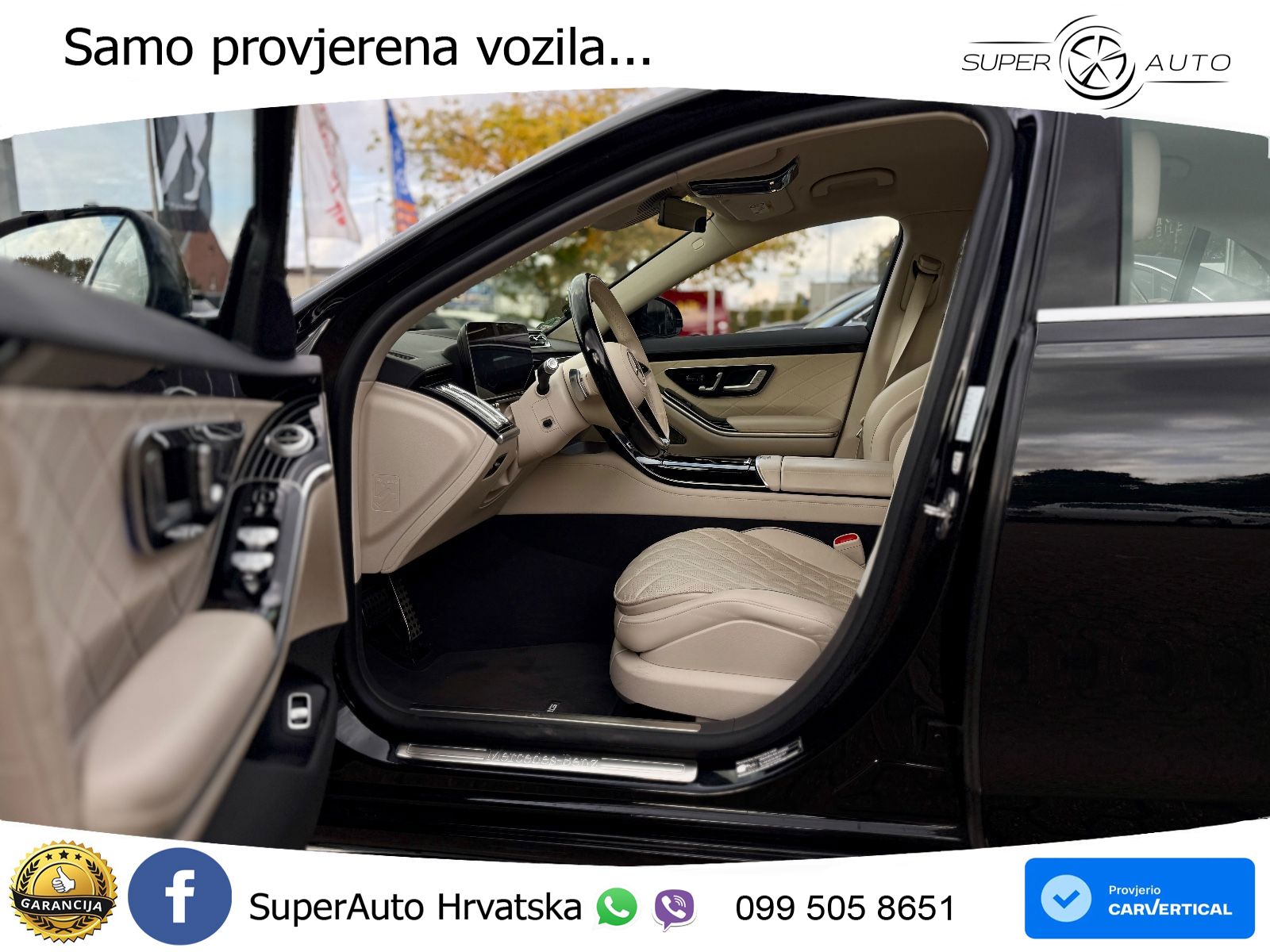 Mercedes S 580 V8 (503 KS) EQ Boost 4MATIC 9G-TRONIC AMG ZRAČNI+ACC+GR SJED+KAM