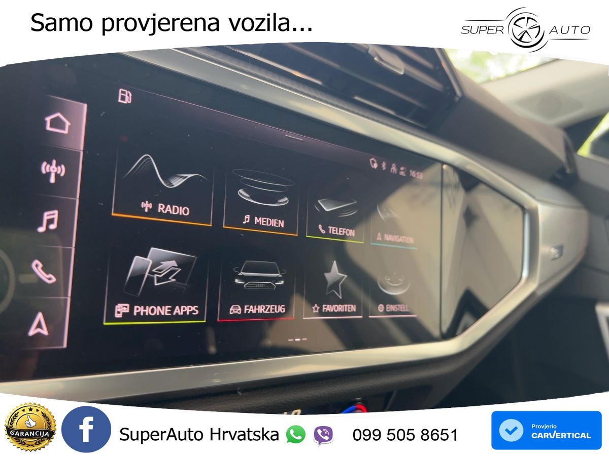 Audi Q3 Sportback 35 TDI (150 KS) S tronic S line LED+GR SJED+ACC