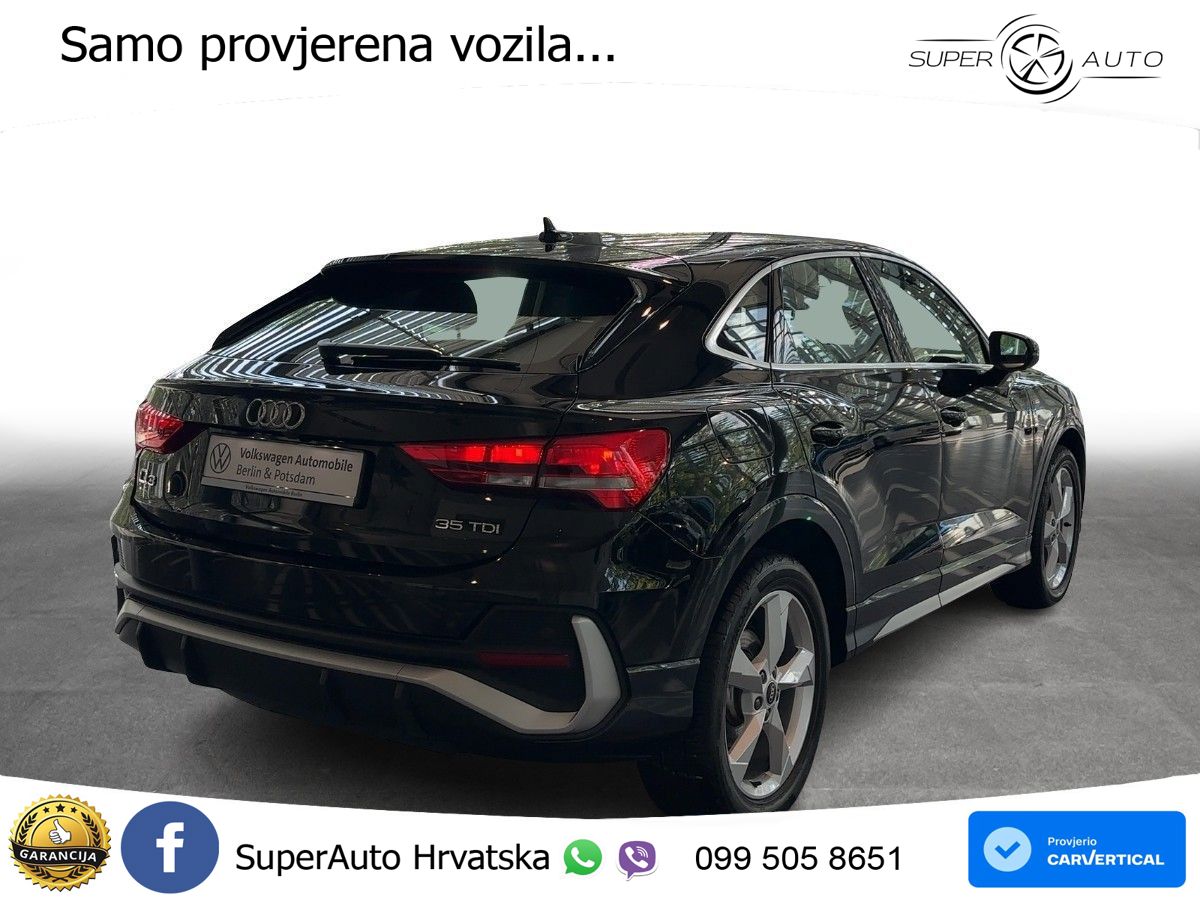 Audi Q3 Sportback 35 TDI (150 KS) S tronic S line LED+GR SJED+ACC