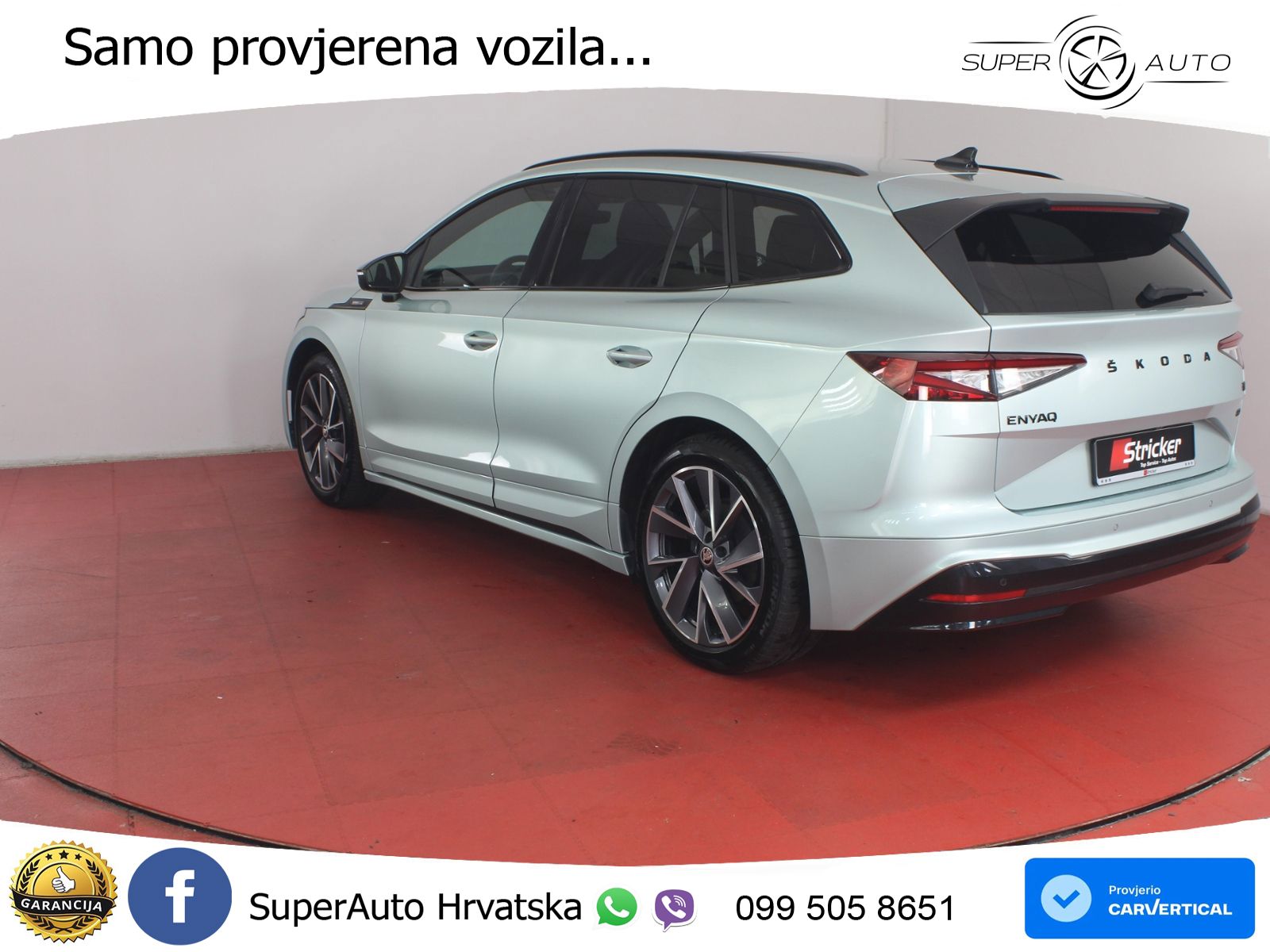 Škoda Enyaq iV 80 82 kWh (204 KS) SportLine LED+GR SJED+ACC