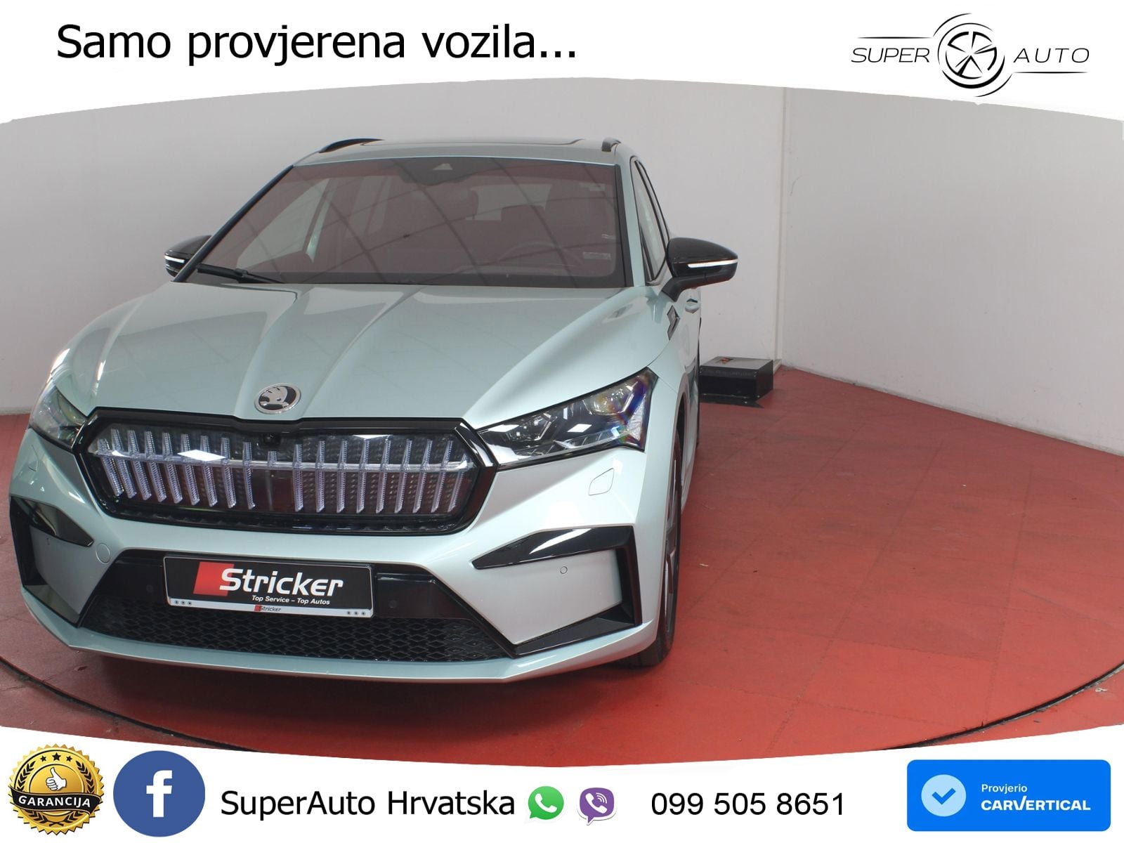 Škoda Enyaq iV 80 82 kWh (204 KS) SportLine LED+GR SJED+ACC