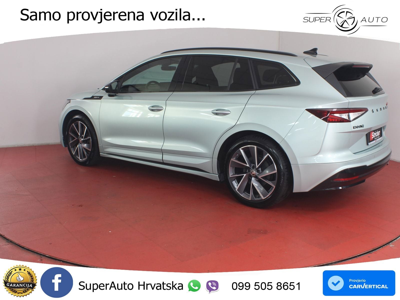 Škoda Enyaq iV 80 82 kWh (204 KS) SportLine LED+GR SJED+ACC
