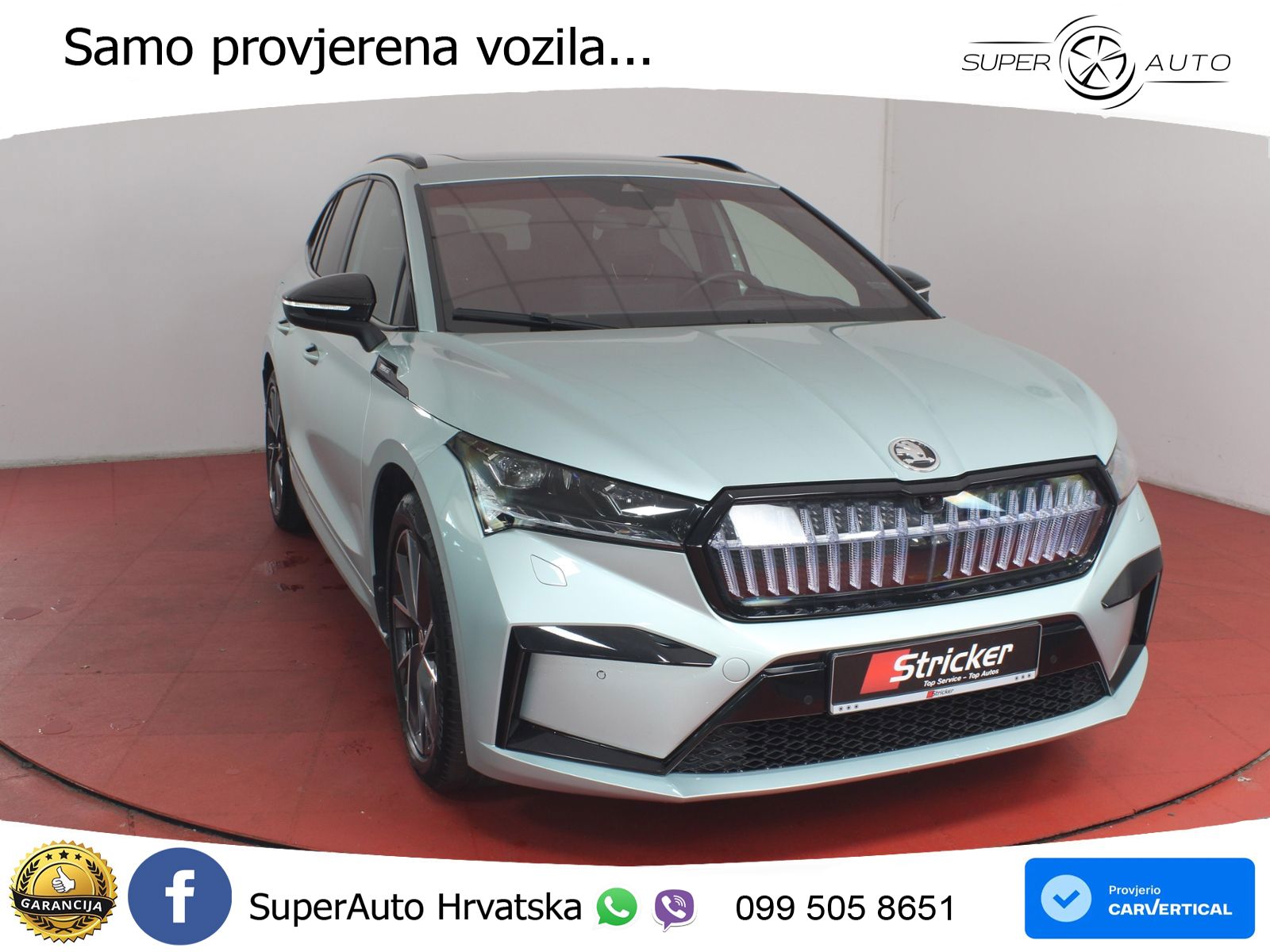 Škoda Enyaq iV 80 82 kWh (204 KS) SportLine LED+GR SJED+ACC