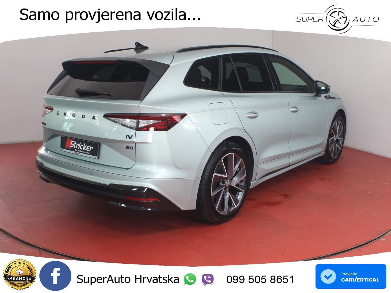 Škoda Enyaq iV 80 82 kWh (204 KS) SportLine LED+GR SJED+ACC
