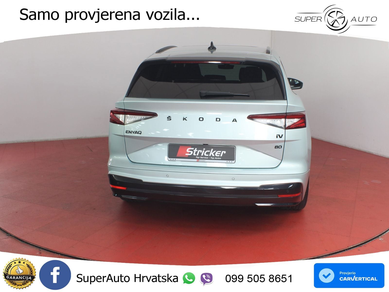 Škoda Enyaq iV 80 82 kWh (204 KS) SportLine LED+GR SJED+ACC