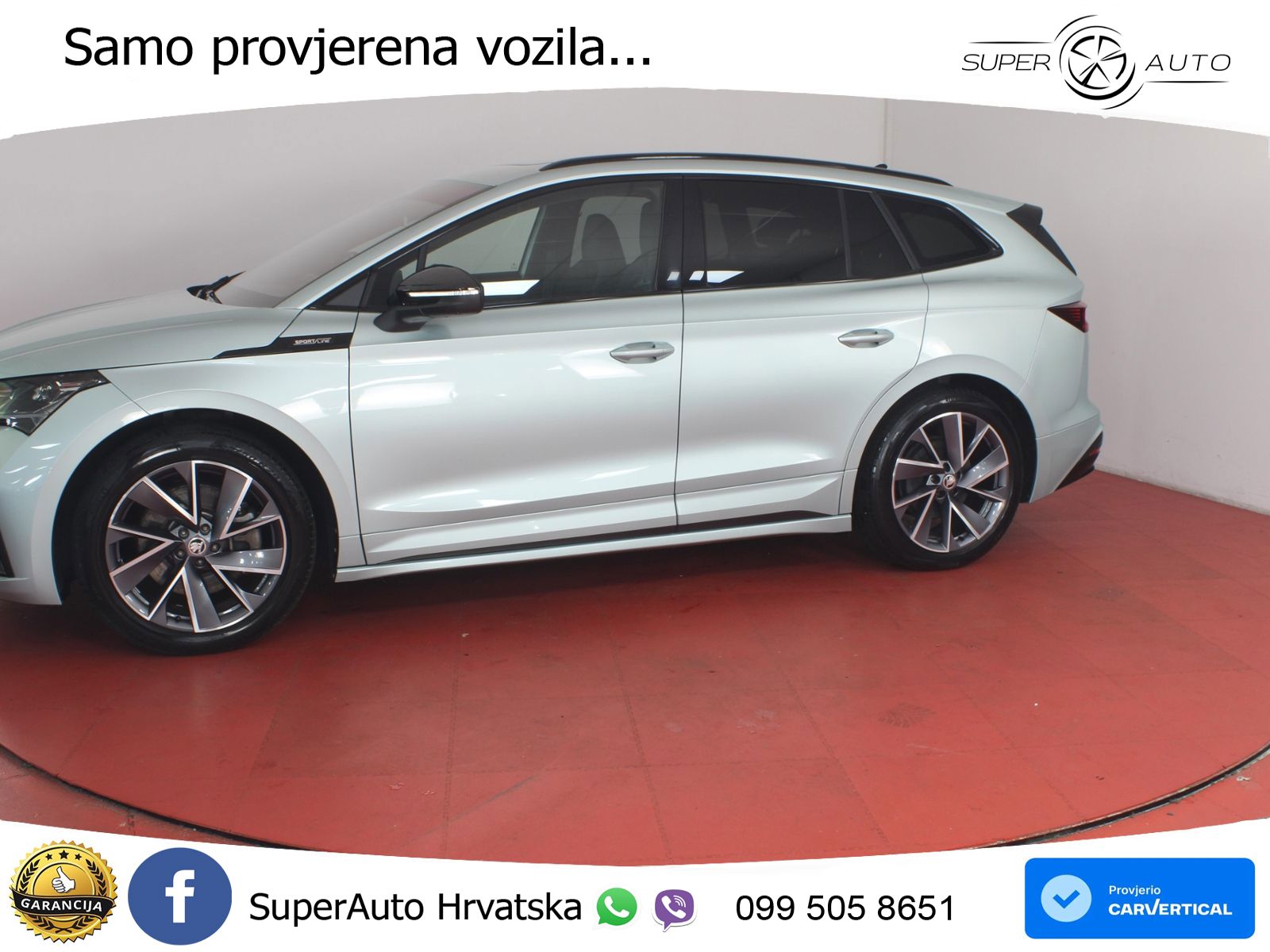 Škoda Enyaq iV 80 82 kWh (204 KS) SportLine LED+GR SJED+ACC