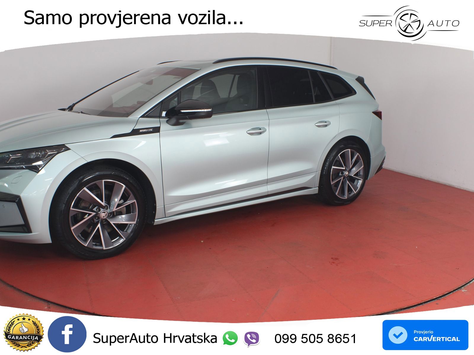 Škoda Enyaq iV 80 82 kWh (204 KS) SportLine LED+GR SJED+ACC