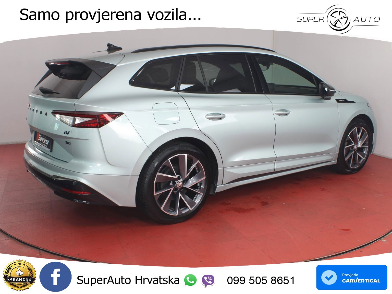 Škoda Enyaq iV 80 82 kWh (204 KS) SportLine LED+GR SJED+ACC