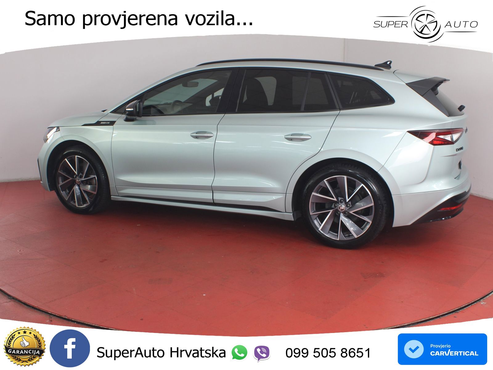 Škoda Enyaq iV 80 82 kWh (204 KS) SportLine LED+GR SJED+ACC
