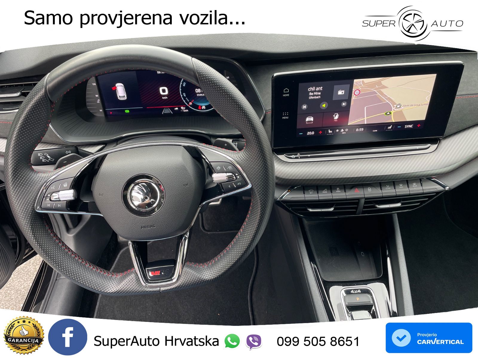 Škoda Octavia Combi RS 2.0 TDI (200 KS) 4x4 DSG LED+GR SJED+ACC
