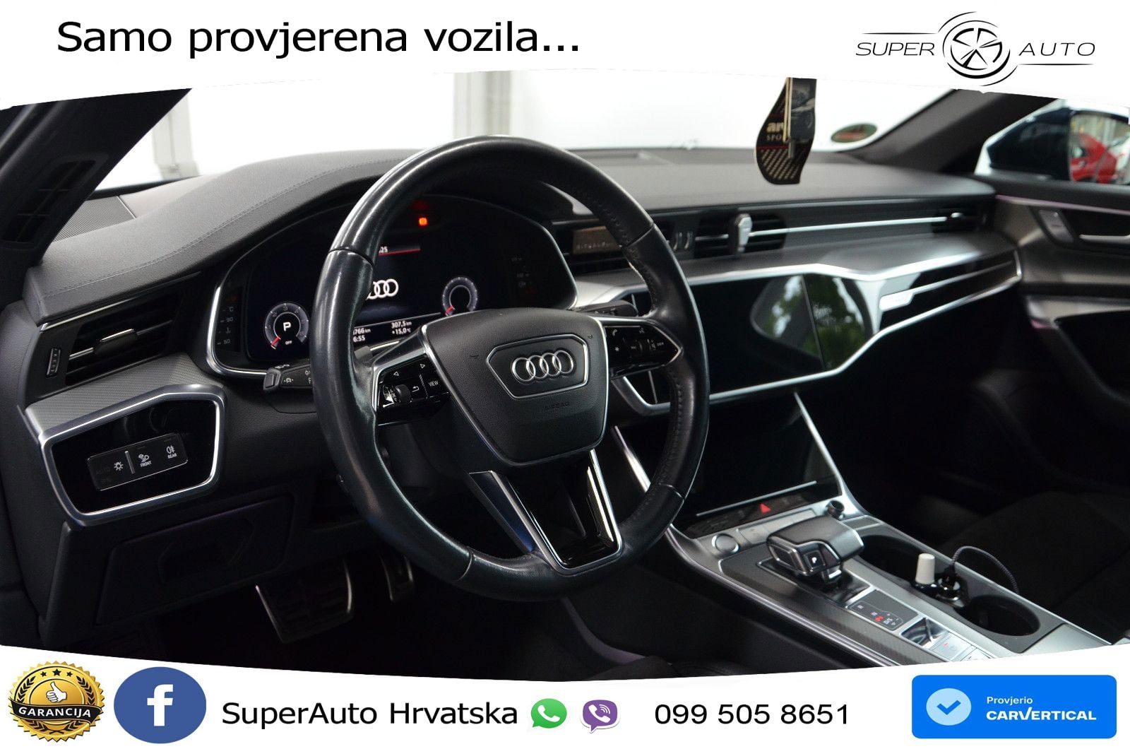 Audi A6 50 TDI V6 (286 KS) quattro tiptronic S line ZRAČNI+ACC+GR SJED+KAM+PANO