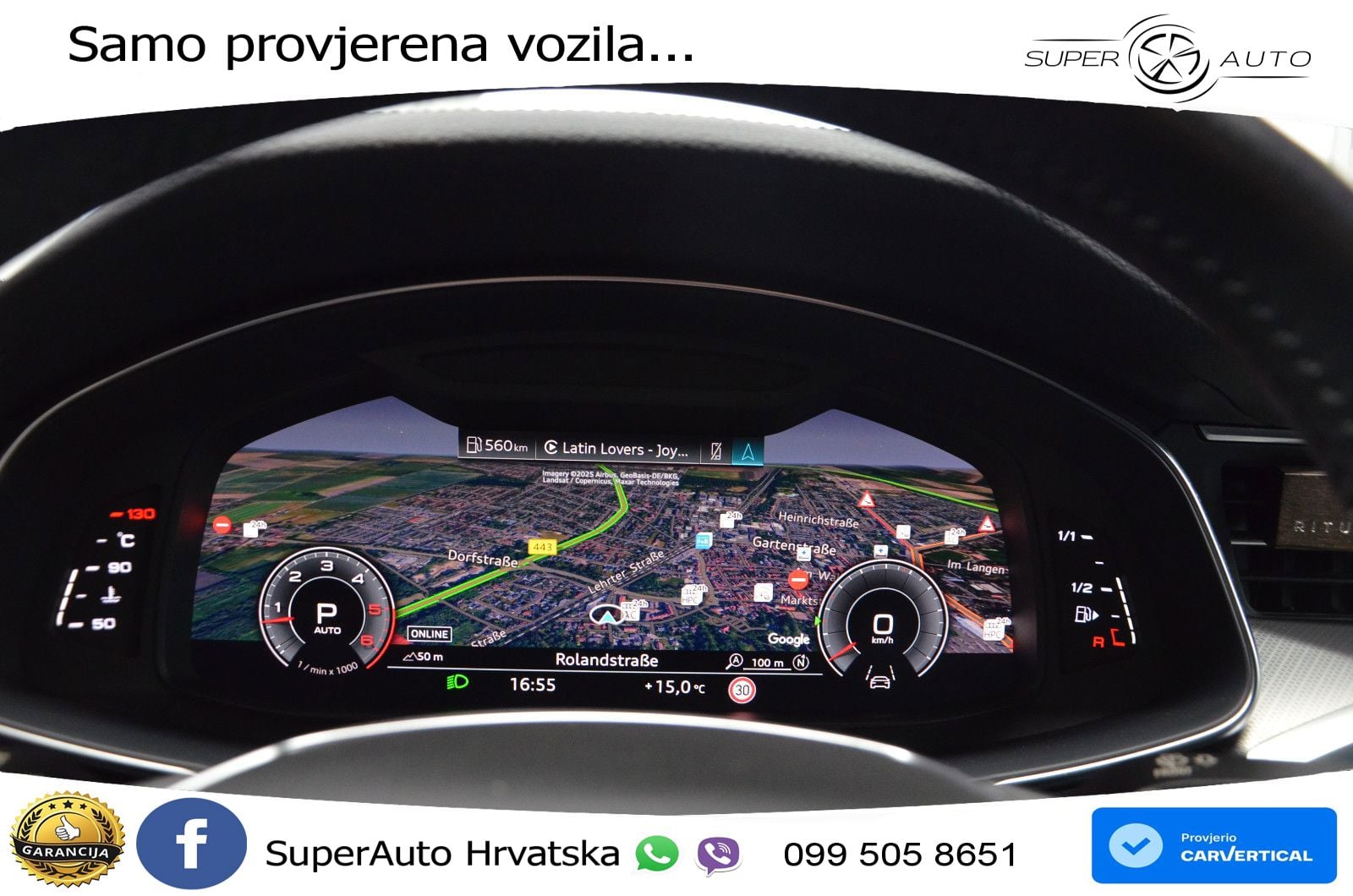 Audi A6 50 TDI V6 (286 KS) quattro tiptronic S line ZRAČNI+ACC+GR SJED+KAM+PANO