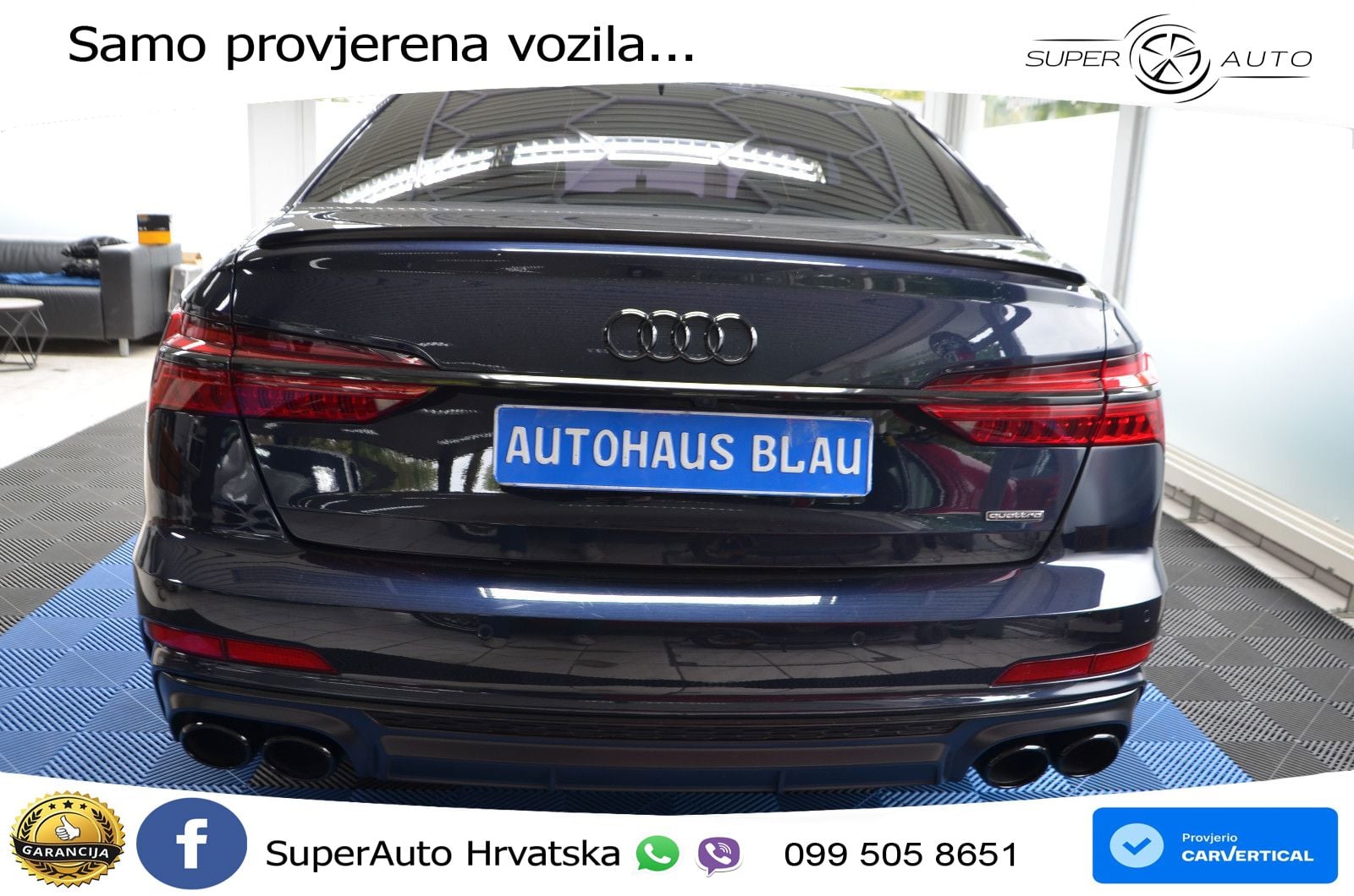 Audi A6 50 TDI V6 (286 KS) quattro tiptronic S line ZRAČNI+ACC+GR SJED+KAM+PANO