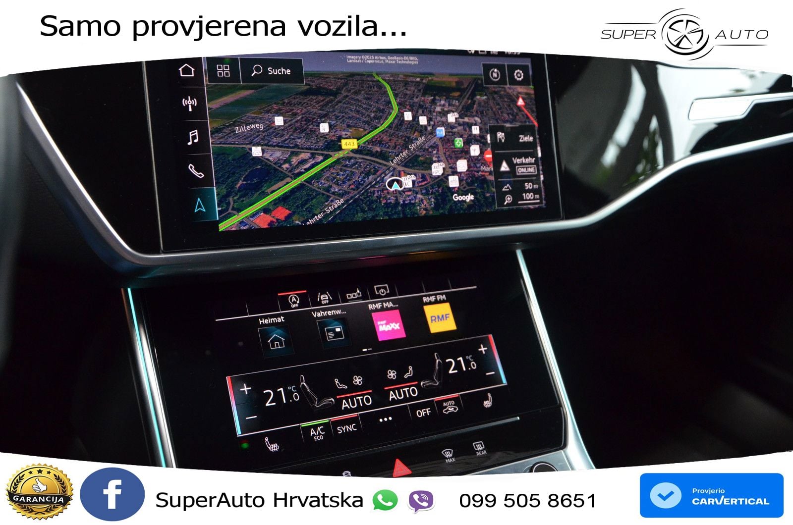Audi A6 50 TDI V6 (286 KS) quattro tiptronic S line ZRAČNI+ACC+GR SJED+KAM+PANO