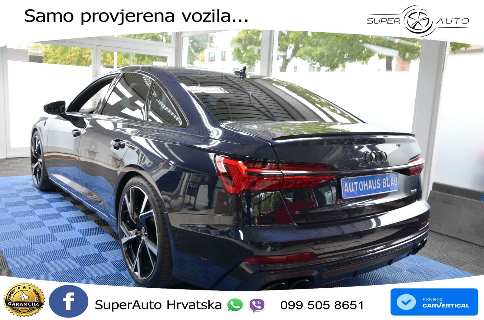 Audi A6 50 TDI V6 (286 KS) quattro tiptronic S line ZRAČNI+ACC+GR SJED+KAM+PANO