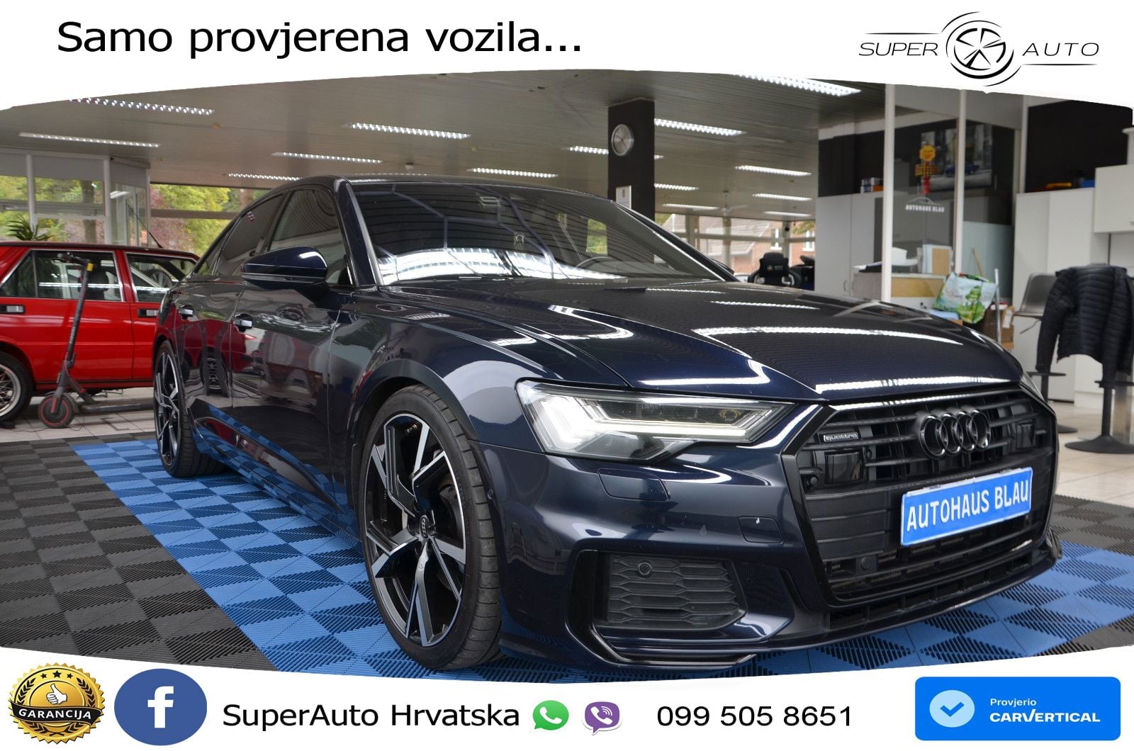 Audi A6 50 TDI V6 (286 KS) quattro tiptronic S line ZRAČNI+ACC+GR SJED+KAM+PANO