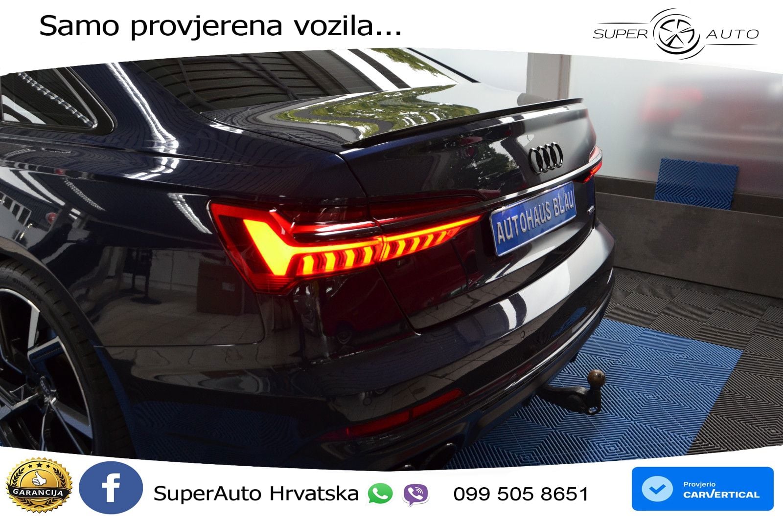 Audi A6 50 TDI V6 (286 KS) quattro tiptronic S line ZRAČNI+ACC+GR SJED+KAM+PANO