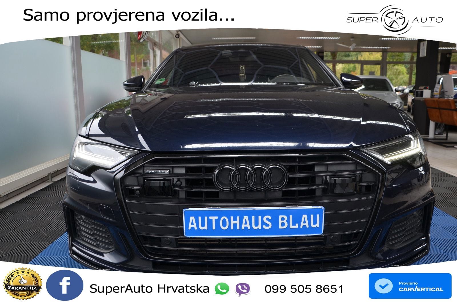 Audi A6 50 TDI V6 (286 KS) quattro tiptronic S line ZRAČNI+ACC+GR SJED+KAM+PANO