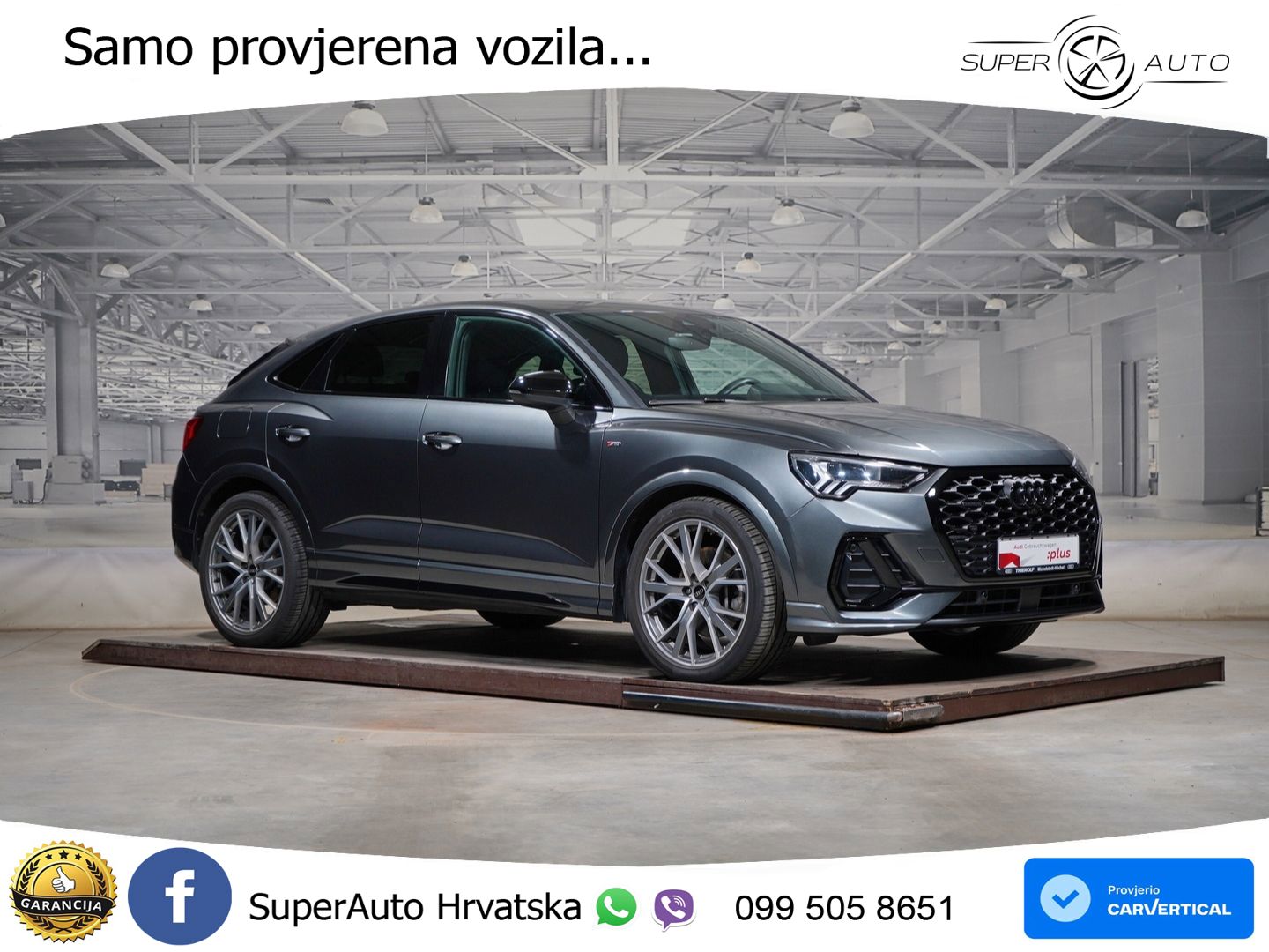 Audi Q3 Sportback 40 TDI (200 KS) quattro S tronic S line LED+GR SJED+ACC