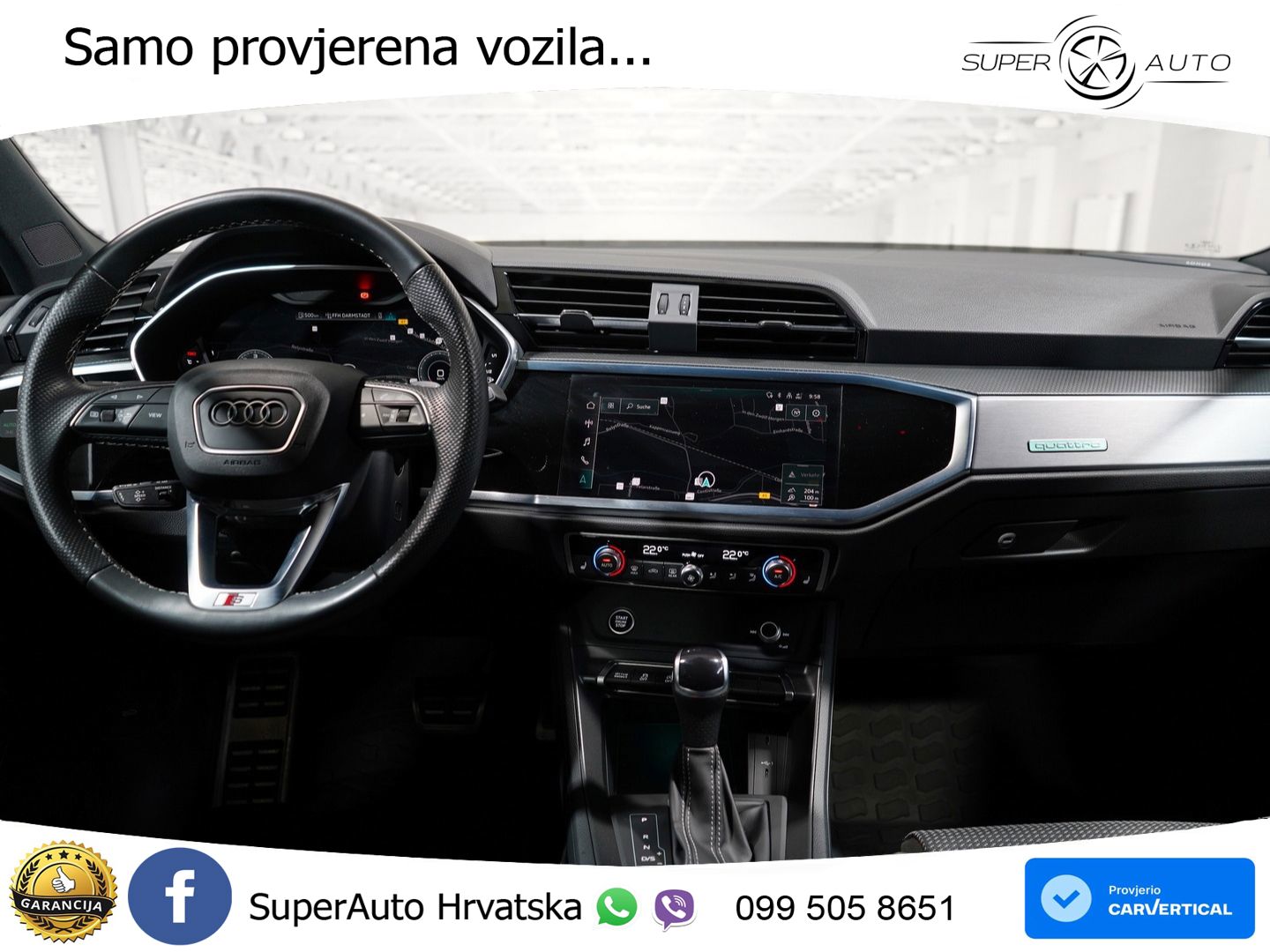 Audi Q3 Sportback 40 TDI (200 KS) quattro S tronic S line LED+GR SJED+ACC