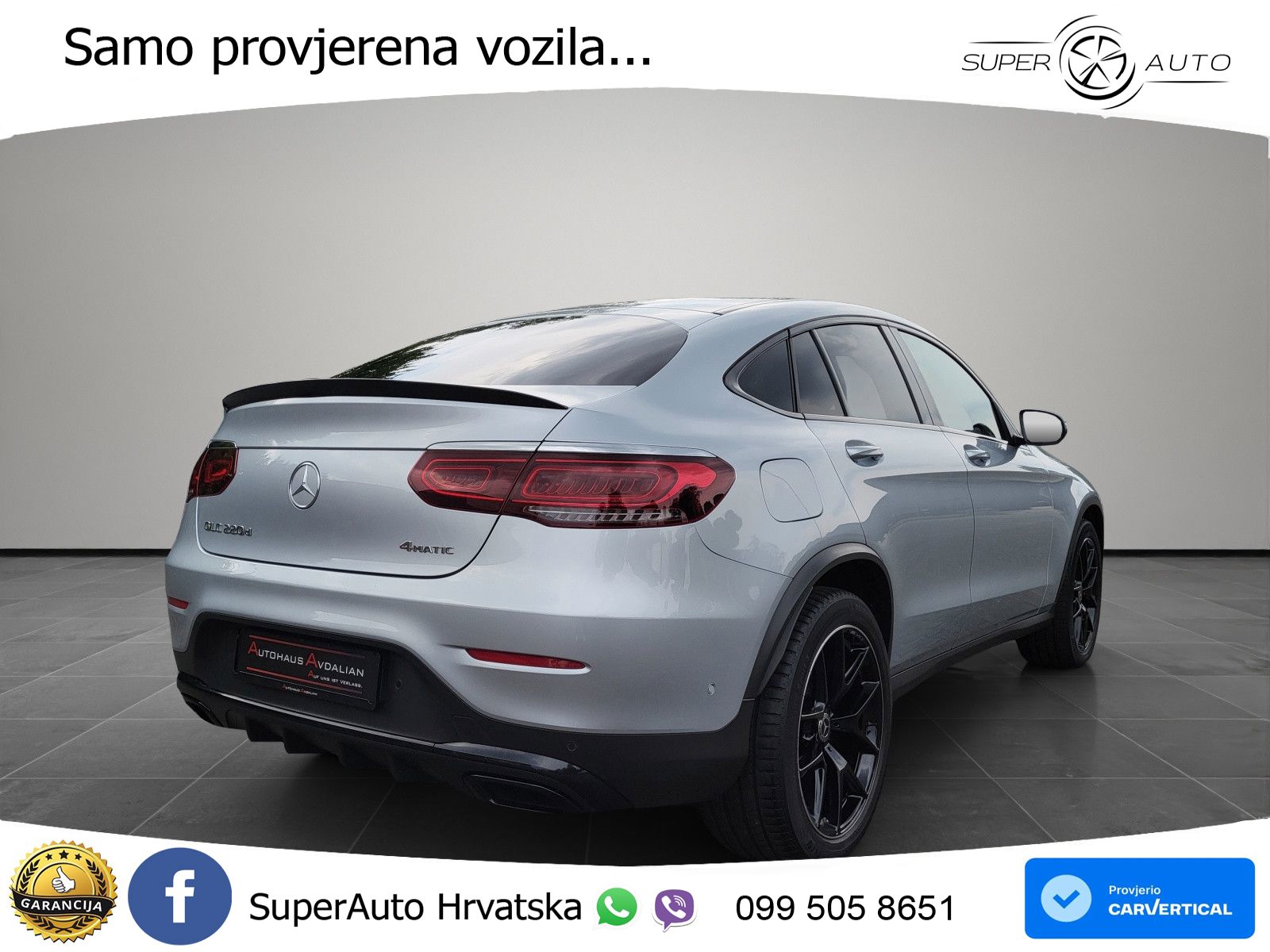 Mercedes GLC Coupe 220d (194 KS) 4MATIC G-TRONIC AMG LED+GR SJED+ACC