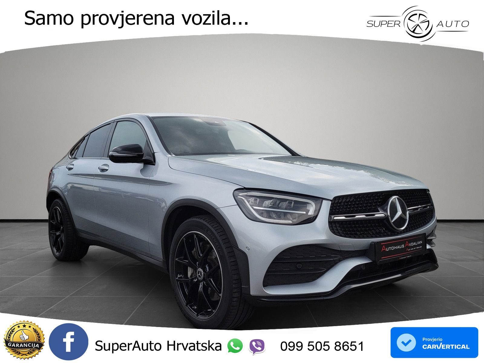 Mercedes GLC Coupe 220d (194 KS) 4MATIC G-TRONIC AMG LED+GR SJED+ACC