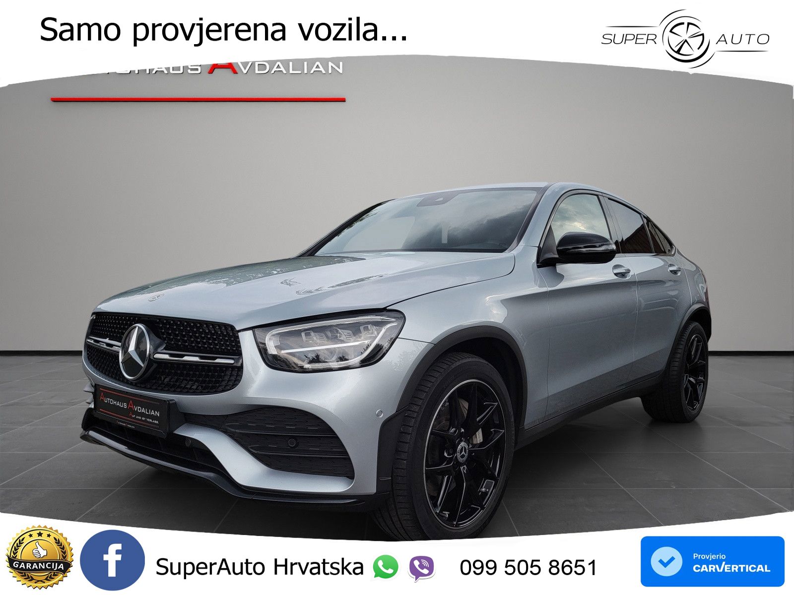 Mercedes GLC Coupe 220d (194 KS) 4MATIC G-TRONIC AMG LED+GR SJED+ACC
