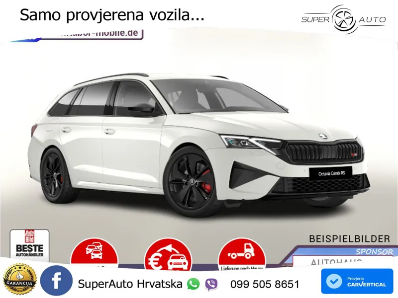 Škoda Octavia Combi RS 2.0 TSI (265 KS) DSG MATRIX+GR SJED+KAM