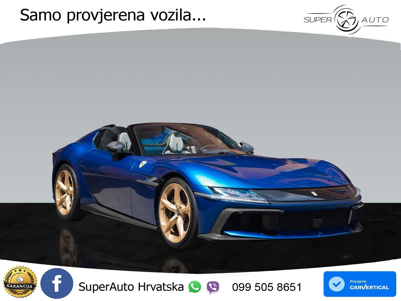 Ferrari 12Cilindri Spider 6.5 V12 (830 KS) F1 DCT LED+ACC