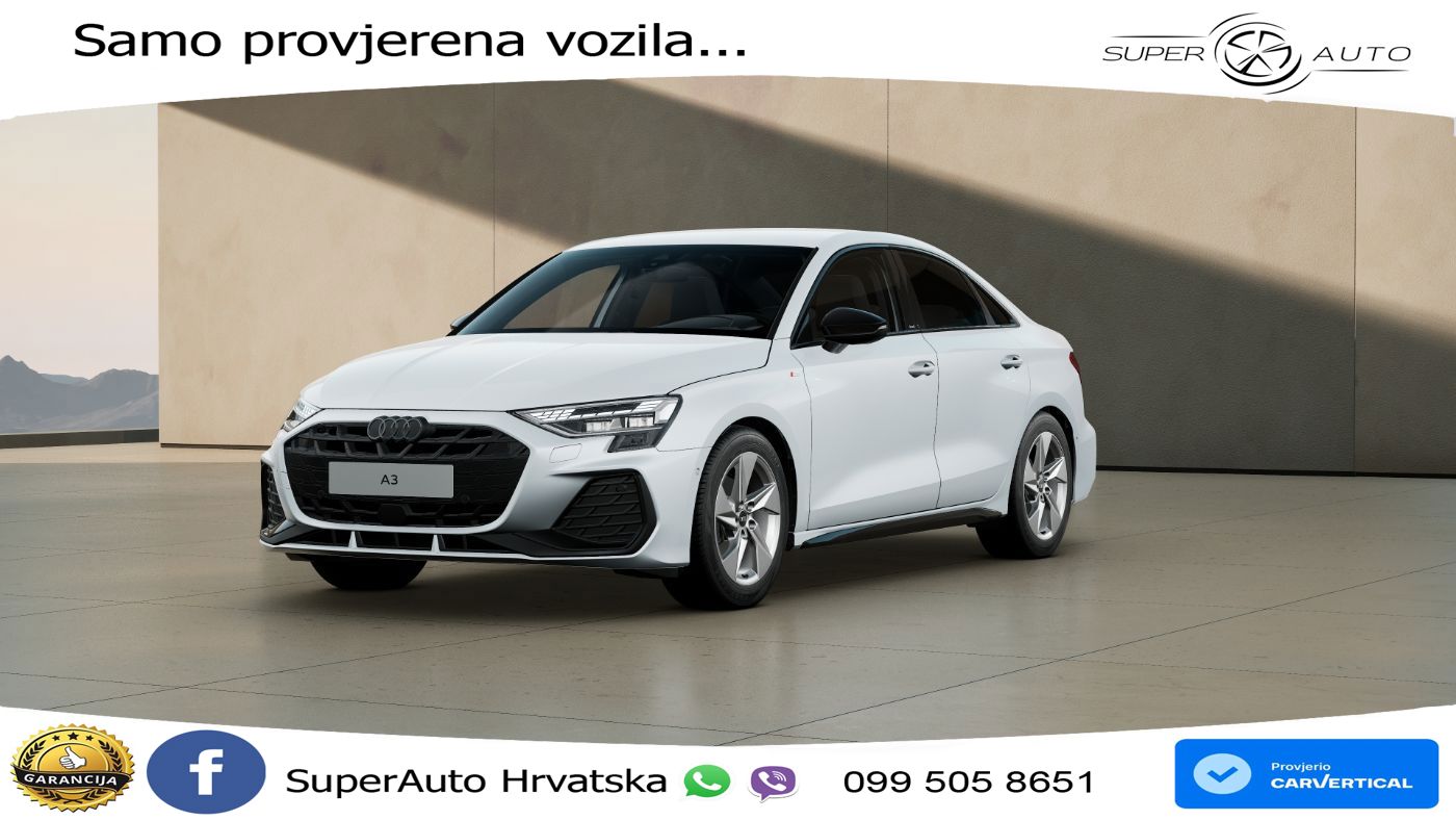 Audi A3 Limuzina 35 TFSI (150 KS) S tronic S line LED+GR SJED+ACC