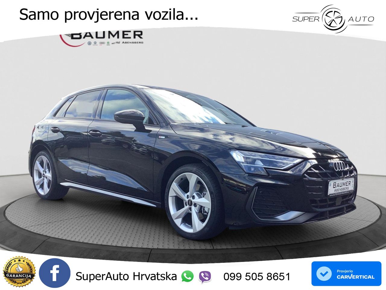 Audi A3 Sportback 40 TFSI (204 KS) quattro S tronic S line
