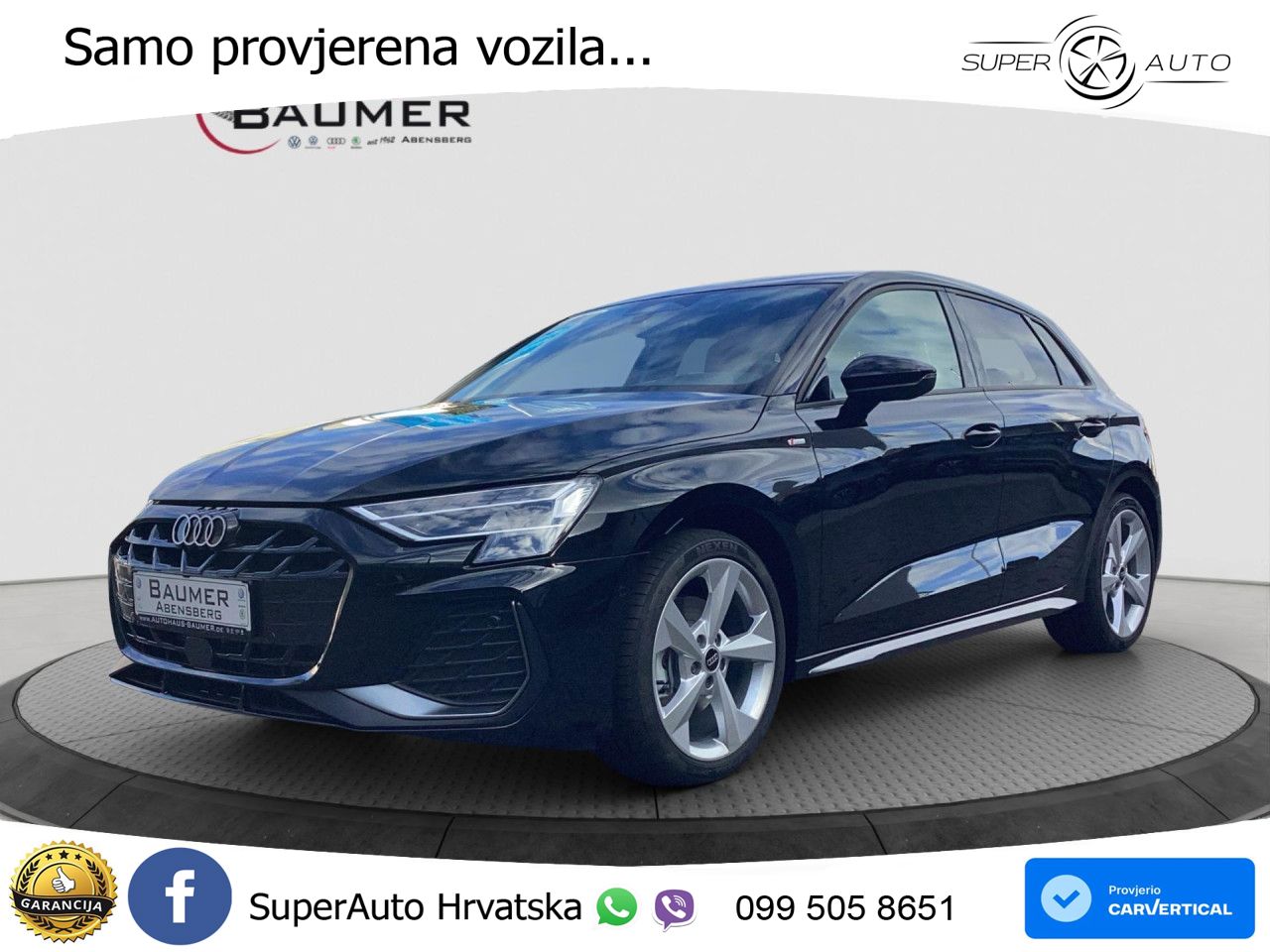 Audi A3 Sportback 40 TFSI (204 KS) quattro S tronic S line