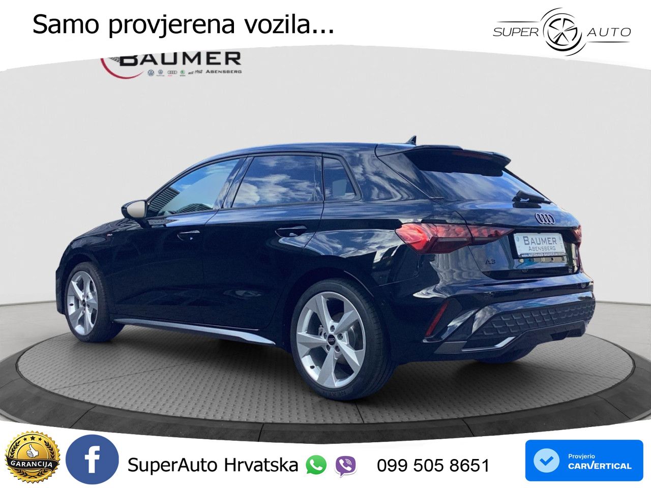 Audi A3 Sportback 40 TFSI (204 KS) quattro S tronic S line